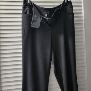 Rafaella Women's Petite Curvy Fit Gabardine Bootcut Dress Pants